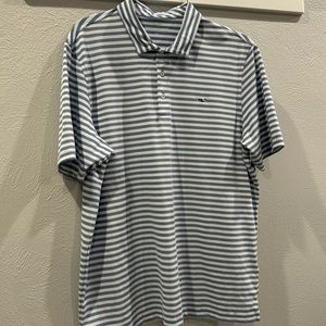 Men’s Vineyard Vines stripe golf polo- xl- EUC